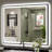 Matte Black Matel Framed Vanity Mirror with Lights, Front-lit and Back-lit, Memory Function, 3 Color Temperatures, Dimmable Light & Anti-fog Tempered Glass ETL Listed LED Mirror-985932546-978213257