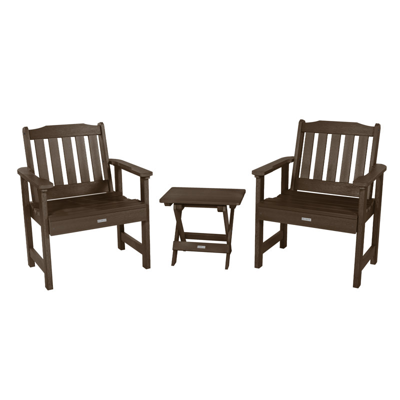 Anette 2 - Person Patio Conversation Set, Weathered Acorn