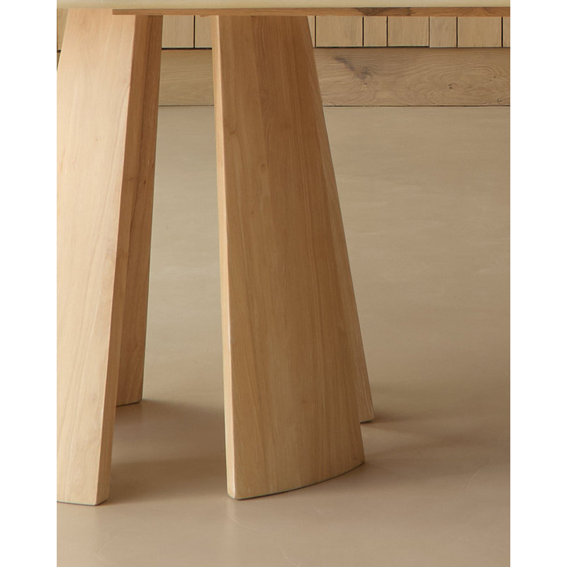 Oval Solid Wood Dining Table