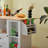 Mobile Kitchen Island Storage Trolley Cart on Wheels with Dropleaf Top, Towel/Spice Rack,2 Drawers, 2-Door Cabinet, White
