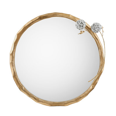 Hydrangea Circle Mirror