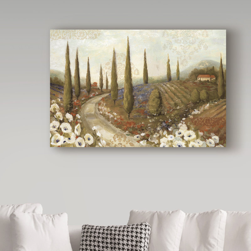 « tuscany fields i », reproduction d’impression sur toile tendue, H 16 po x l 24 po x P 2 po