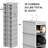 2 Pack 10 Shelves Hanging Organizer, Gray