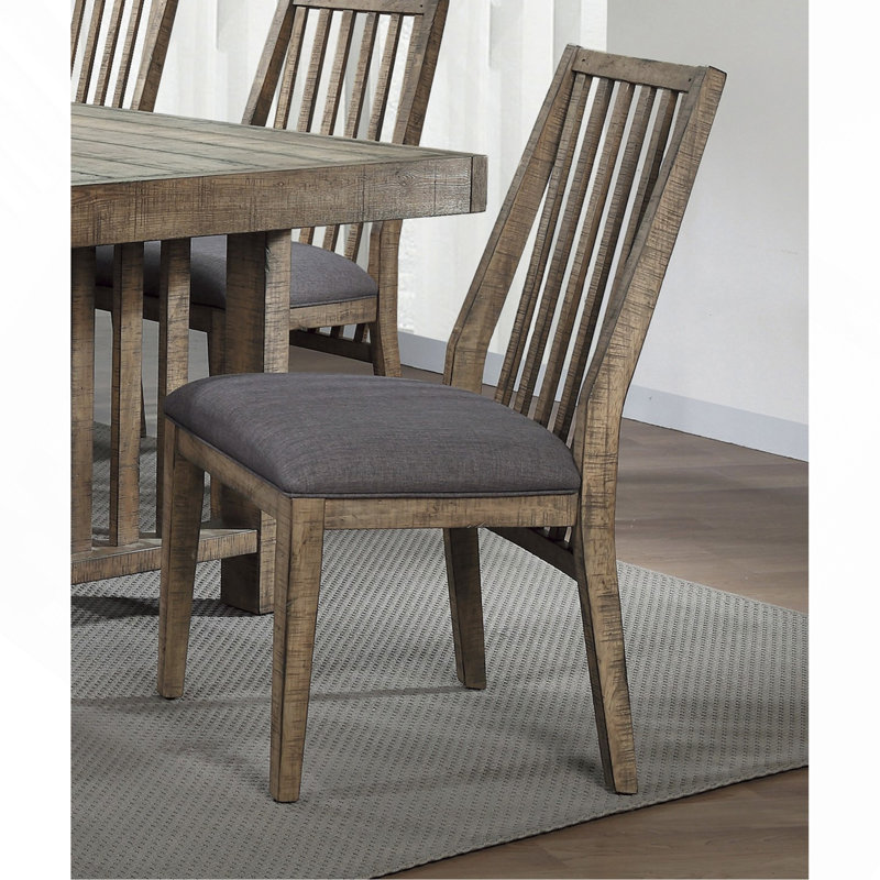 Ensemble de 2 chaises d'appoint en bois rembourré Fabri