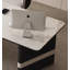 Bureau à plateau en quartz avec pieds en acier inoxydable et 3 tiroirs-2029502441