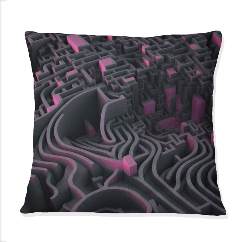 Coussin Futuristic Labyrinth