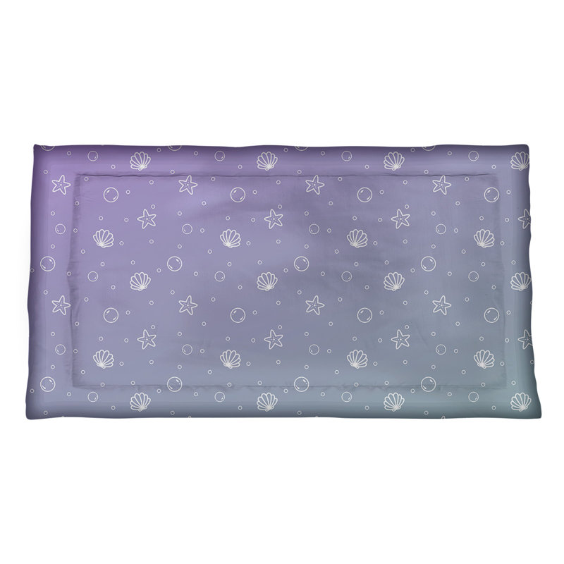 Taie décorative Katelyn Elizabeth, Polyester, Très grand, Mauve / Vert
