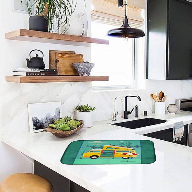 Frifoho Dish Drying Mat For Kitchen Counter Greatest Adventure