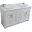 Ensemble de meuble-lavabo double 61 po Laurents