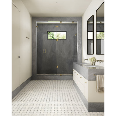 Jumbo Basketweave 12" x 12" Matte Marble Mosaic Floor and Wall Tile