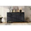 Armoire 4 portes de style campagnard avec finition naturelle, une touche rustique pour les entrées ou les petits espaces-593463699