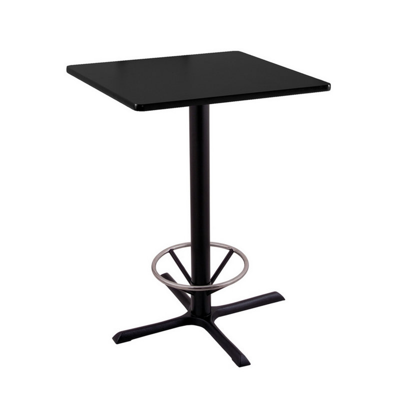 Table de salle à manger à hauteur de comptoir à piédestal, H 42 po x L 30 po x l 30 po
