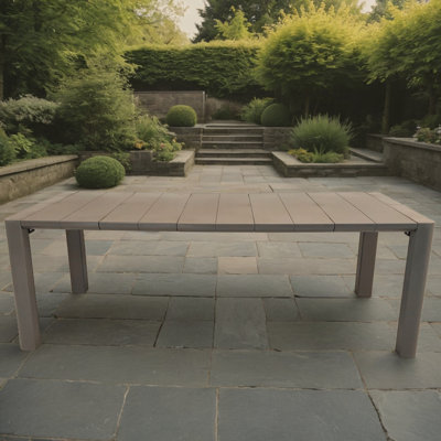 Rhuri Rectangular Outdoor Dining Table , 100cm cm W 220cm cm D