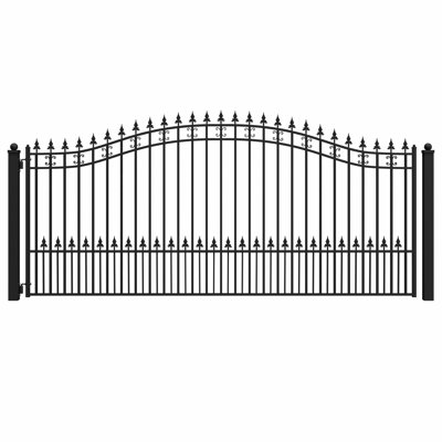 Steel Single Swing Driveway Gate - ST. LOUIS Style