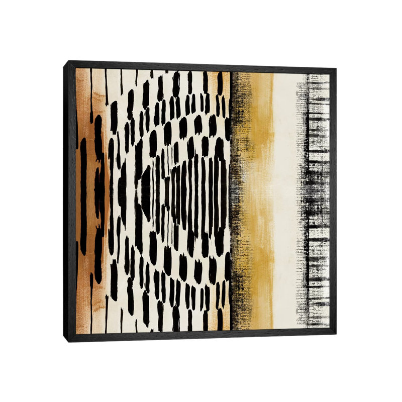 No Borders I by Eva Watts - Painting on Canvas, 66.04cm H x 66.04cm W x 3.81cm D, Black Framed
