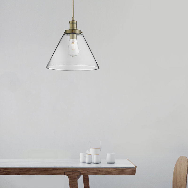 Annmarie 1 - Light Cone Pendant, Antique Brass