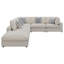 Canapé modulaire rembourré avec coussins réversibles 6 pièces Rhette Beige-367279820
