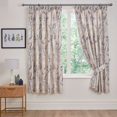 Wild Stems Semi Sheer Curtain Pair