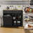 13 Gallon Tilt Out Trash Can Cabinet with Charging Station, Freestanding Hidden Garbage Can Cabinet with Adjustable Shelf, Wooden Cabinet for Kitchen and Laundry Hamper-1794242318