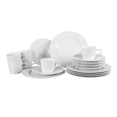 No Limits 18 Piece Bone China Dinnerware Set, Service for 6