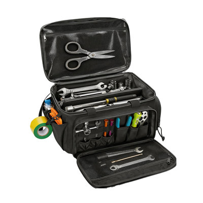 14-Inch Heavy-Duty Tool Bag, Reinforced Bottom Work Tote & Hand Tool Organizer for Repairman, Carpenter, Handyman â€” 