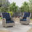 Ensemble de conversation pour patio en osier 2 personnes avec chaises et table-2092233271