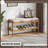 Shoe Bench Entryway Bamboo 2-Tier Shoe Rack With Cushion Padded Seat Shoe Bench Organizer Stable For Entry, Hallway, Living Room, Bedroom, Closet (31.5 * 11.4 * 16.5IN)