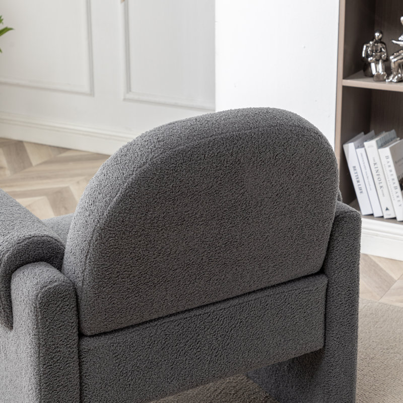 Fauteuil Bryonie, Polyester gris