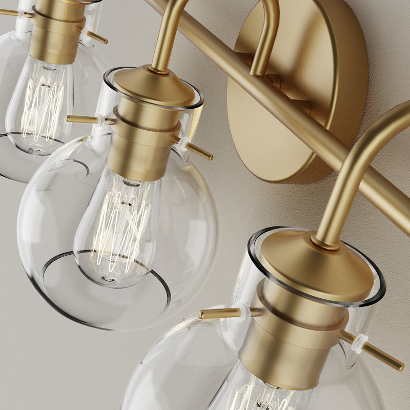 Shaindy Dimmable Vanity Light, 3, Gold