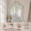 Miroir blanc perle