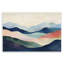 «Blue Abstract Mountain Landscape», plaque murale par Petal Prints Design-1292902593