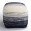 Pouf carré de 16 po de largeur
