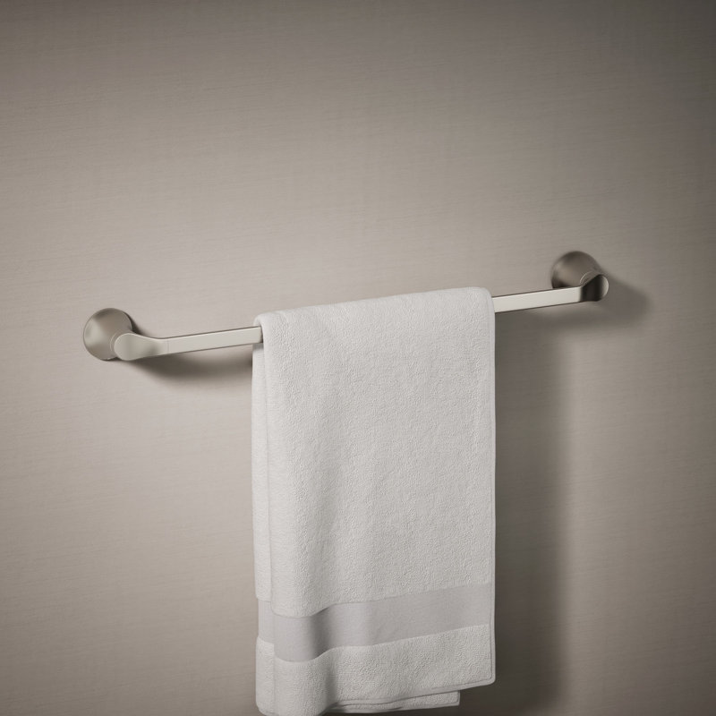 Simplice Towel Bar, Vibrant Brushed Nickel, 24"W