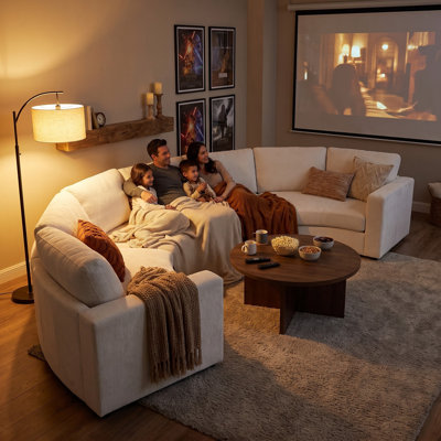 109.4-Inch Curved Modular Sectional Sofa with Semi-Circular Design, Deep Seating & Soft Chenille Upholstery – Modern Conversation Sofa for Living Room and Apartment