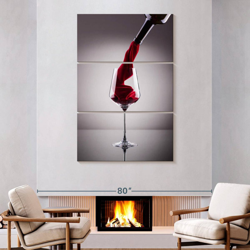 Vin rouge velouté Yarlin, H 74 po x l 48 po