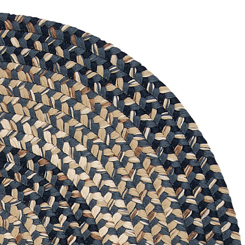 Tapis intérieur / extérieur Walddon - bleu marine, Ovale 9 pi x 11 pi