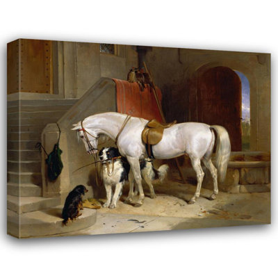 «Favorite, the Property of H.R.H. Prince George of Cambridge» par Sir Edwin Henry Landseer - Art mural sur toile tendue avec châssis