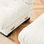 Élégant salon modulaire - canapé surdimensionné en U surdimensionné en chenille blanc, 2 repose-pieds, canapé à assise profonde avec