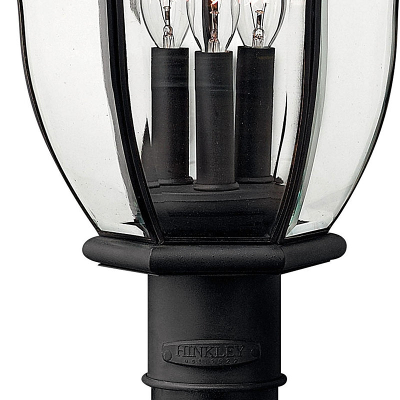 San Clemente Outdoor 1-Light Lantern Head, Museum Black