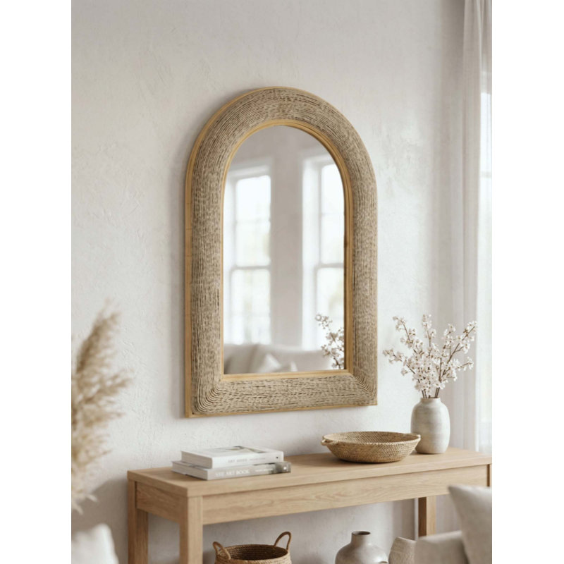 Miroir arqué tissé