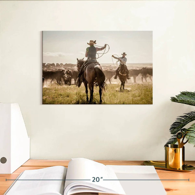 Brampt Cattle Drive Day, 8" H x 12" W