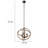 Asjad 3 - Light Iron Globe Chandelier