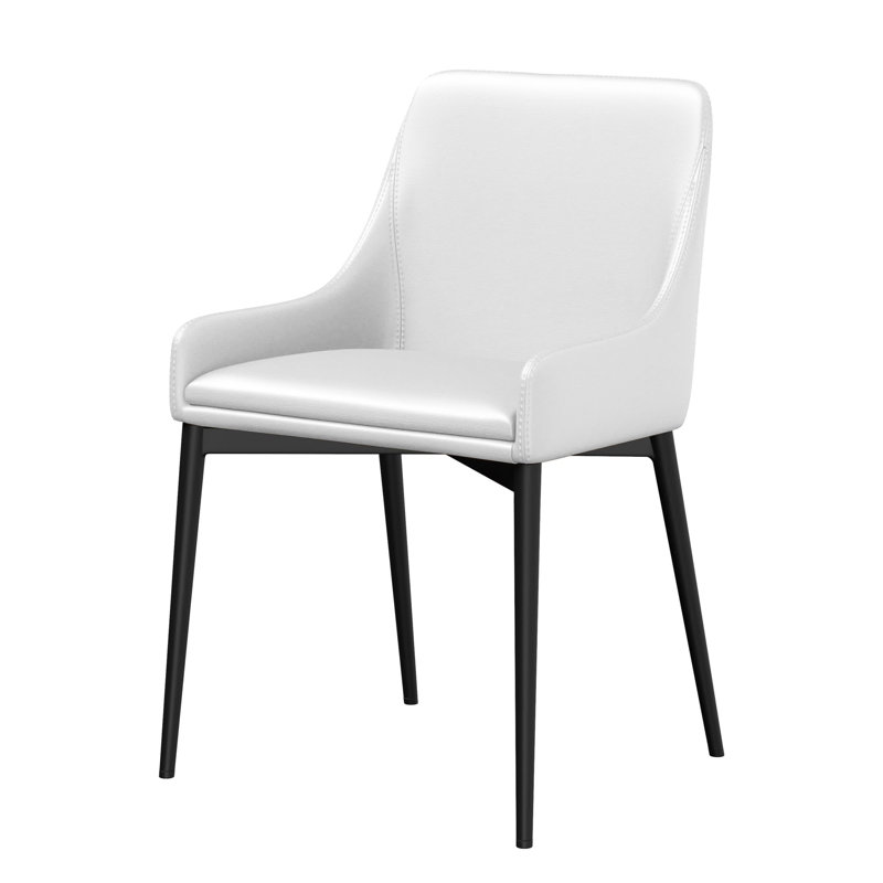 Chaise parsons rembourrée Ashlock, Blanc