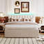 Lit plateforme tapissier Teddy