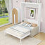 Lit escamotable en bois avec coussin-106445658-106445659