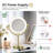 Circular LED Free Standing Magnifying Make Up Mirror-93468244