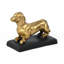 Figurine de chien teckel en fonte Motley