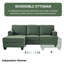 Canapé d'intérieur, canapé en L avec organiseur d'accoudoirs, canapés à 3 places avec repose-pieds mobile, canapé modulaire confortable avec coussin épais pour les espaces de vie-1366203665