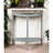 Table - Natural Oak & Gray Finish, With Versatile Storage Space Half-moon Console Practical