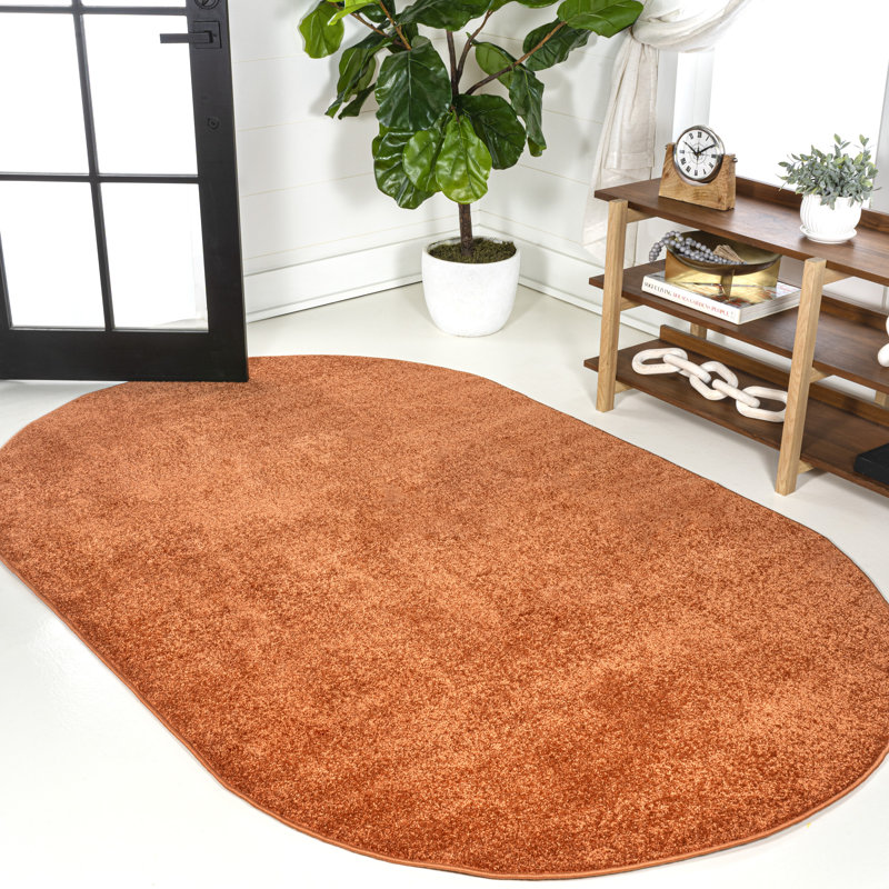 Tapis orange Antto, Ovale 4 pi x 6 pi
